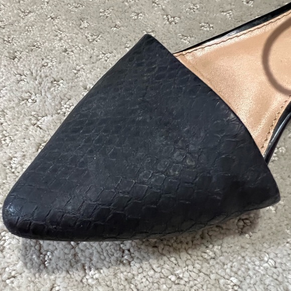 Black Express d’orsay flats with ankle strap, size 6 - Picture 5 of 7